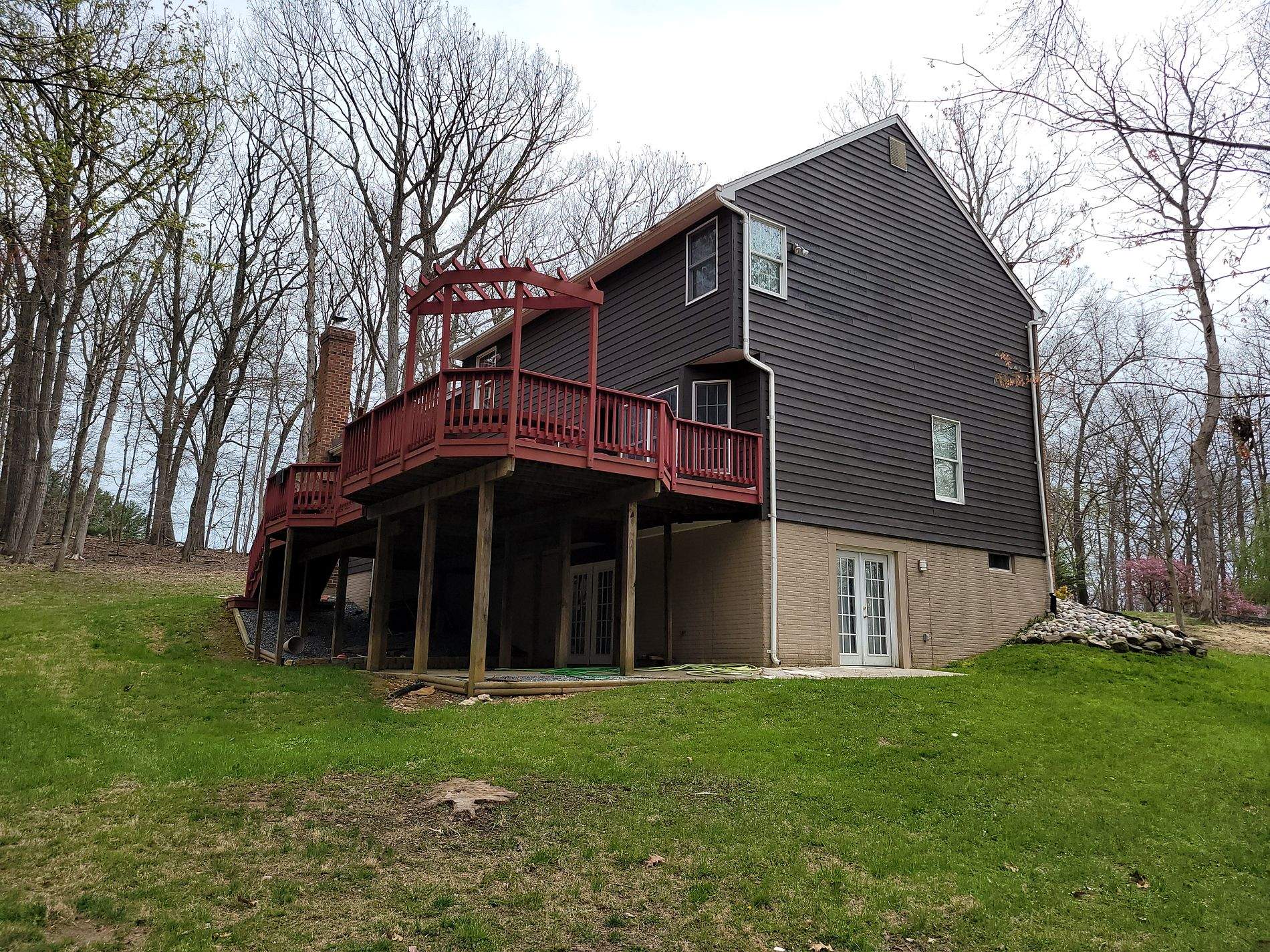 Siding Installation using James Hardie Siding- Cobblestone & Provia Signet Entry Door by Roof Right Inc