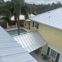 24ga 1.5" Mechanical Seam Mill Finish  by Total Roofing System The Metal Roof Experts