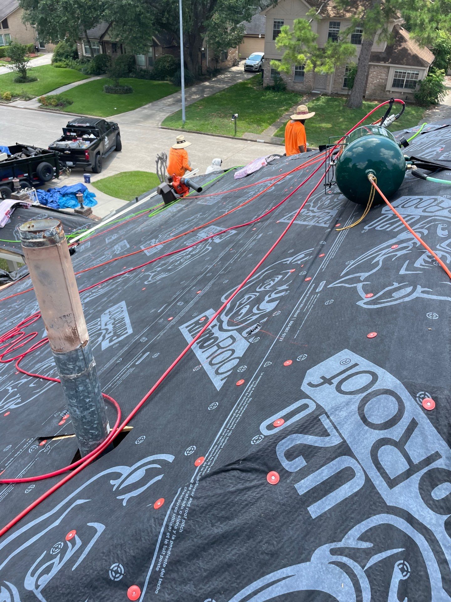 Residential Roofing Installation using Owen's Corning Duration (Lifetime) Shingles by Roof Repair Company
