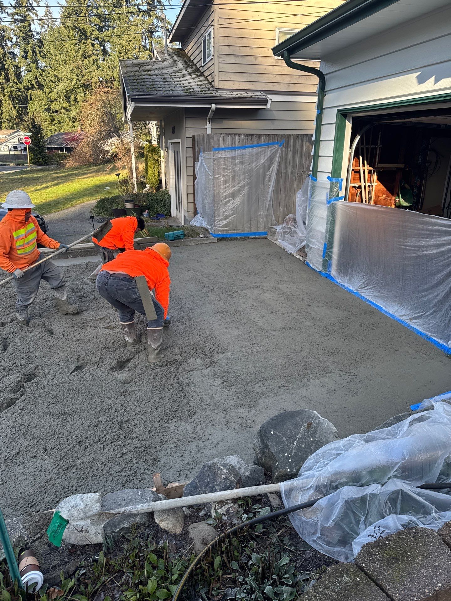 Stamped Concrete Patio and Driveway | Edmonds  by Jireh Asphalt & Concrete Inc 