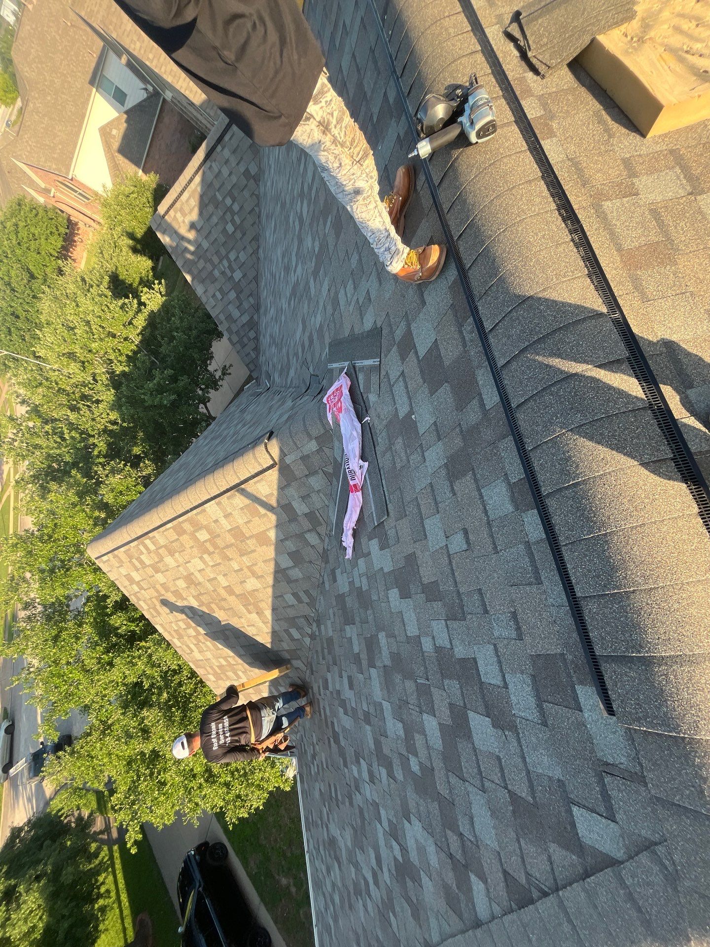 Residential Roofing Installation using Owen's Corning Duration (Lifetime) Shingles by Roof Repair Company