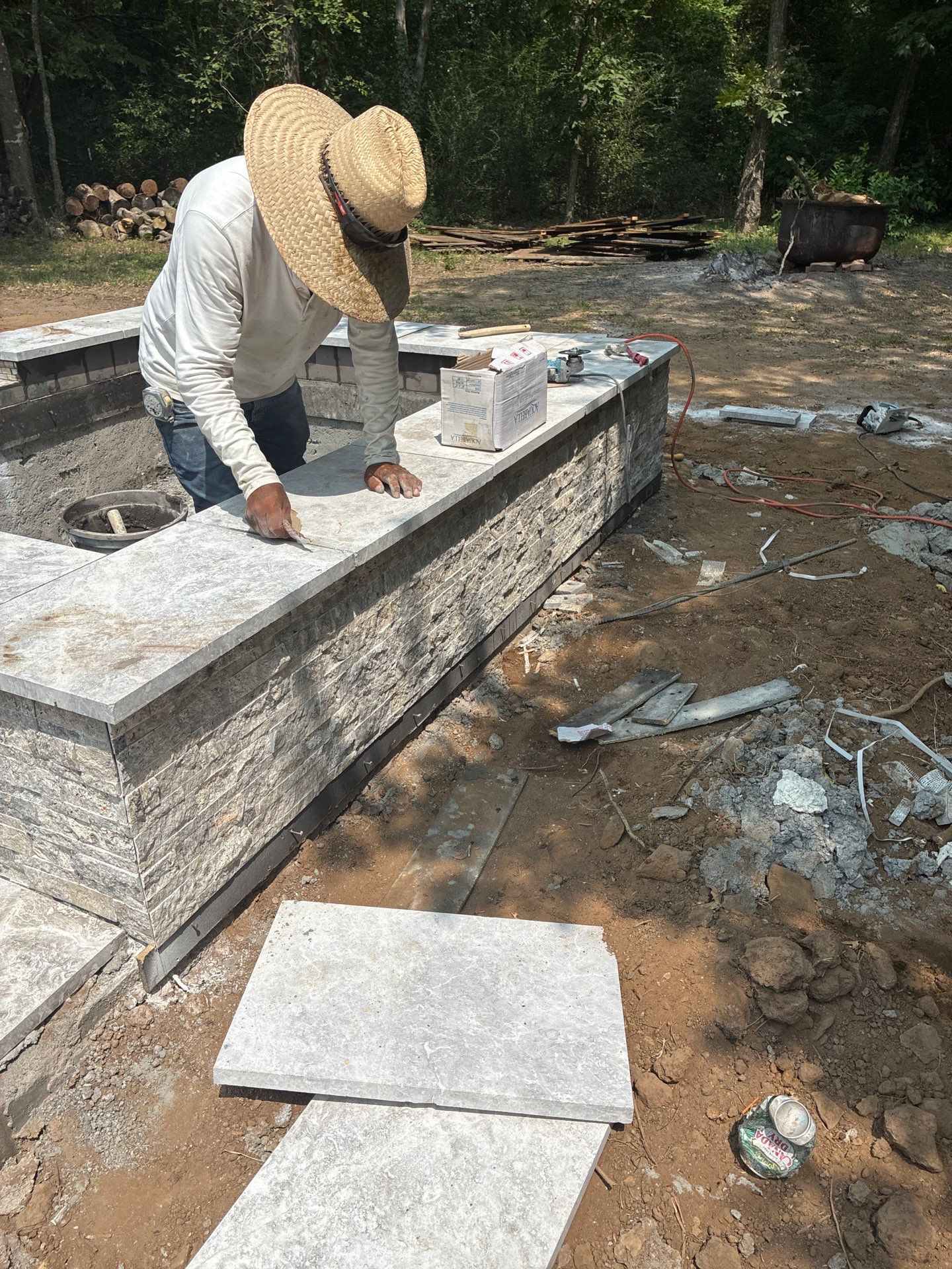 Classic Rectangular Pool with Travertine Deck by Pinnacle Pools and Spas - DFW