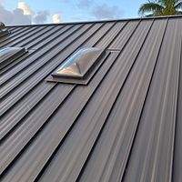 24ga 1.5" Mechanical Seam Charcoal Gray  by Total Roofing System The Metal Roof Experts