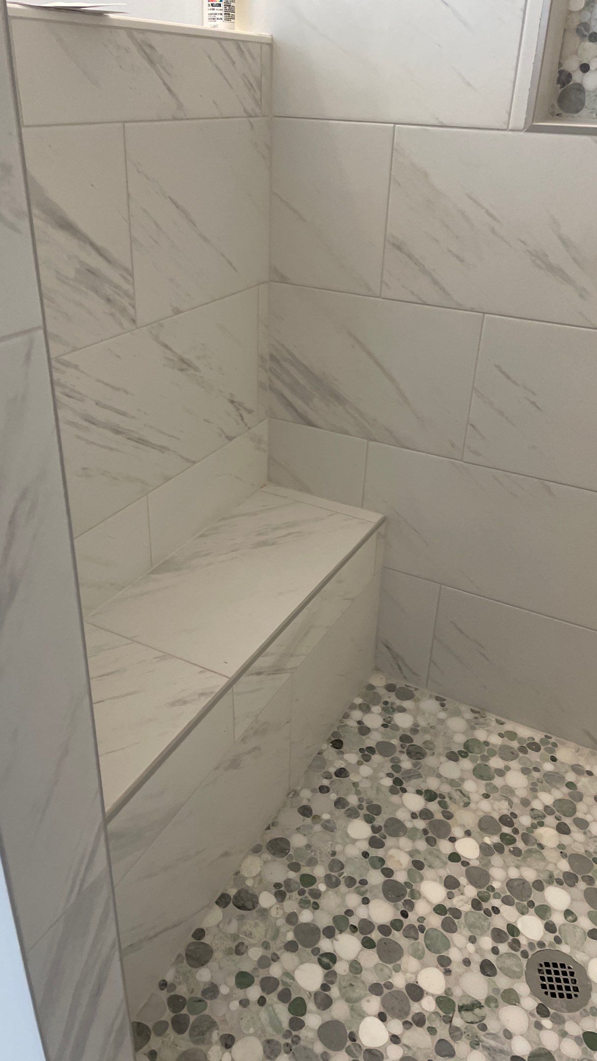 Bright Bathroom Remodel with Wall Removal, Stand Alone Tub and New Vanity by Footprints Floors of Coastal Carolina