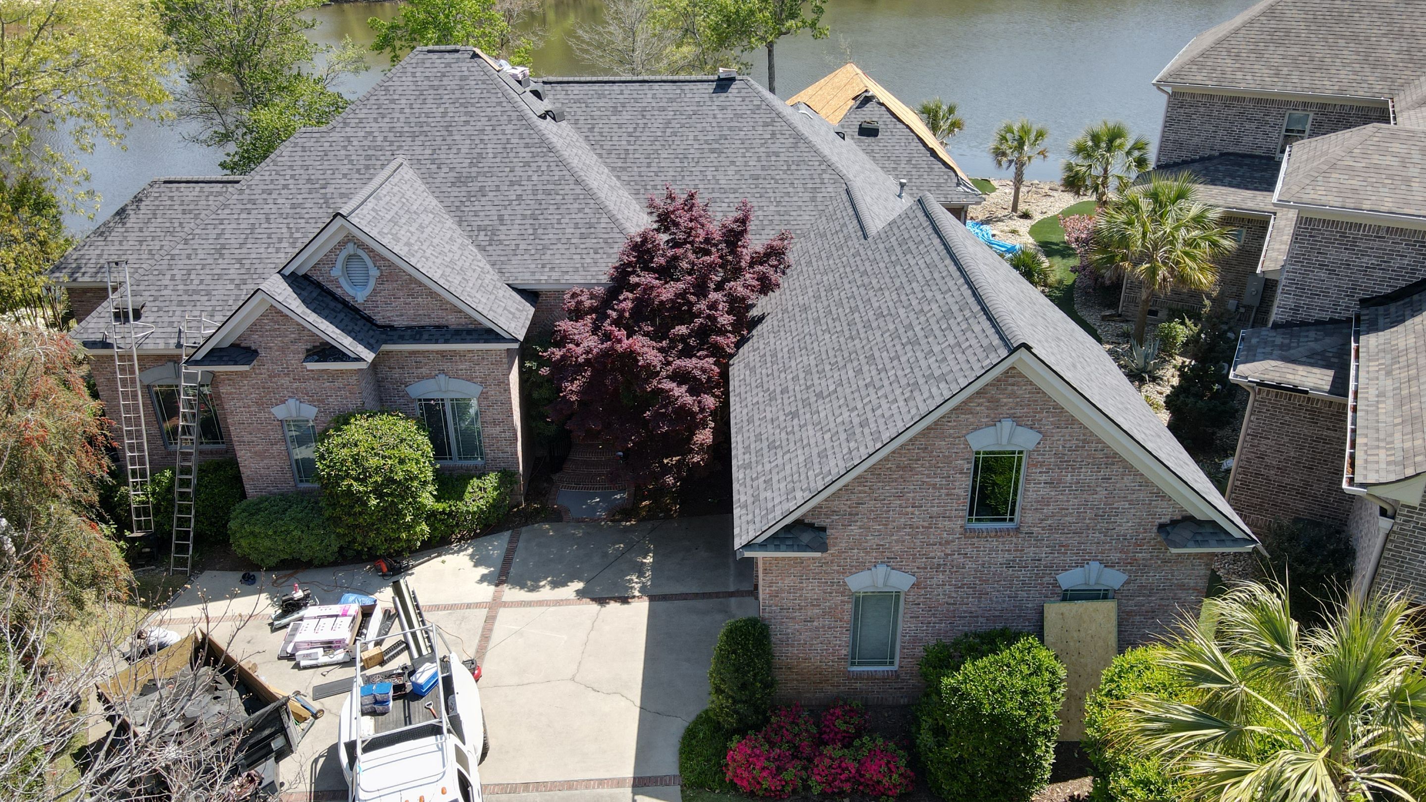 Residential Roofing Installation using Owens Corning Duration Midnight Plum by Indigo State Roofing