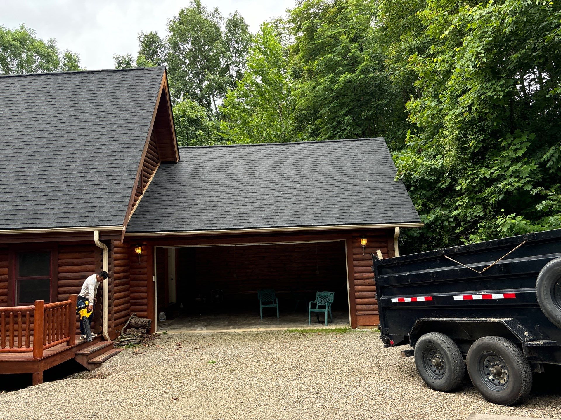 Residential Roofing Installation using Timberline HDZ Shingles - Charcoal by RoofX 