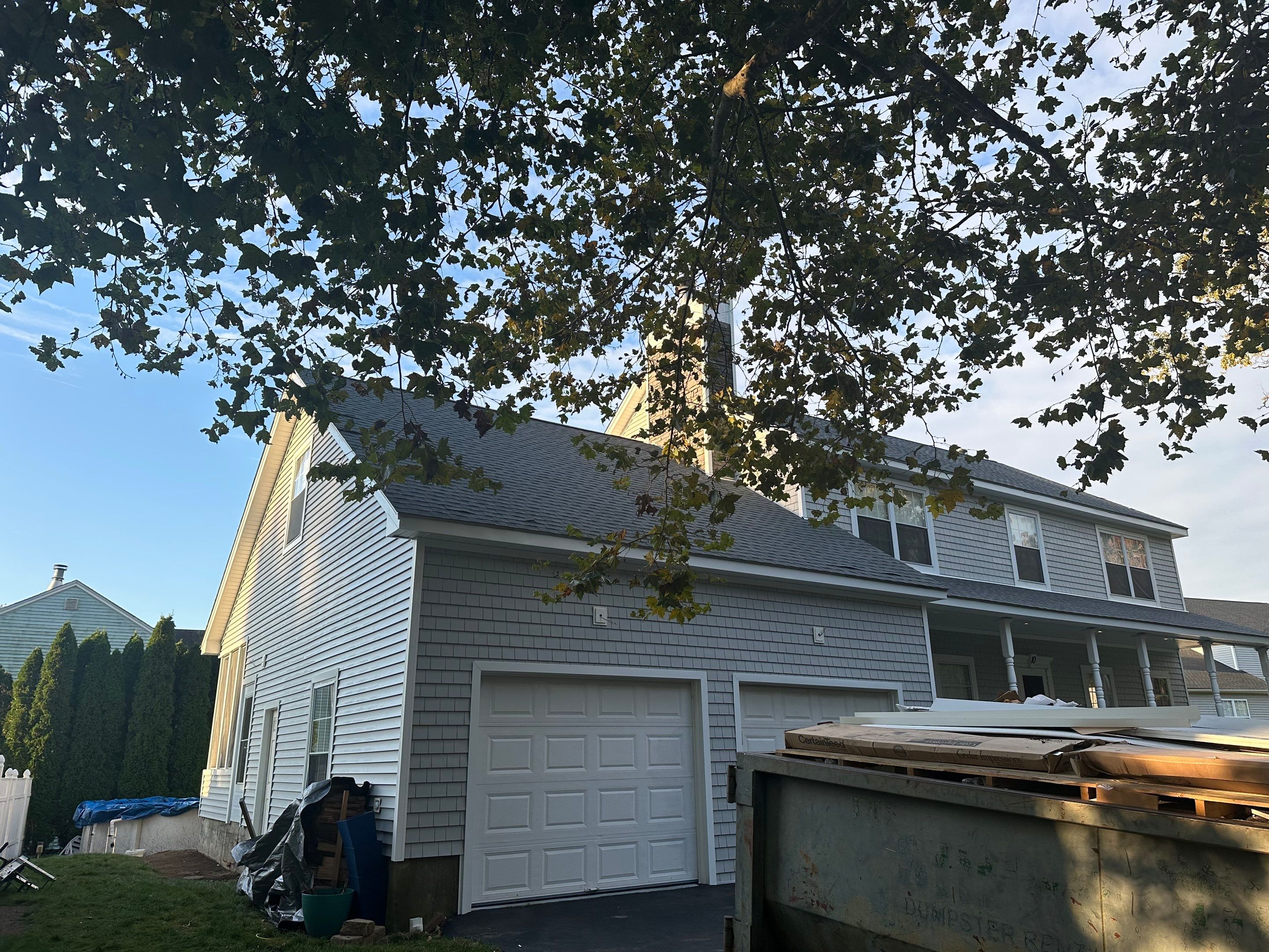 Siding Installation using Certainteed Cedar Impressions Sterling Gray by A Plus Exterior