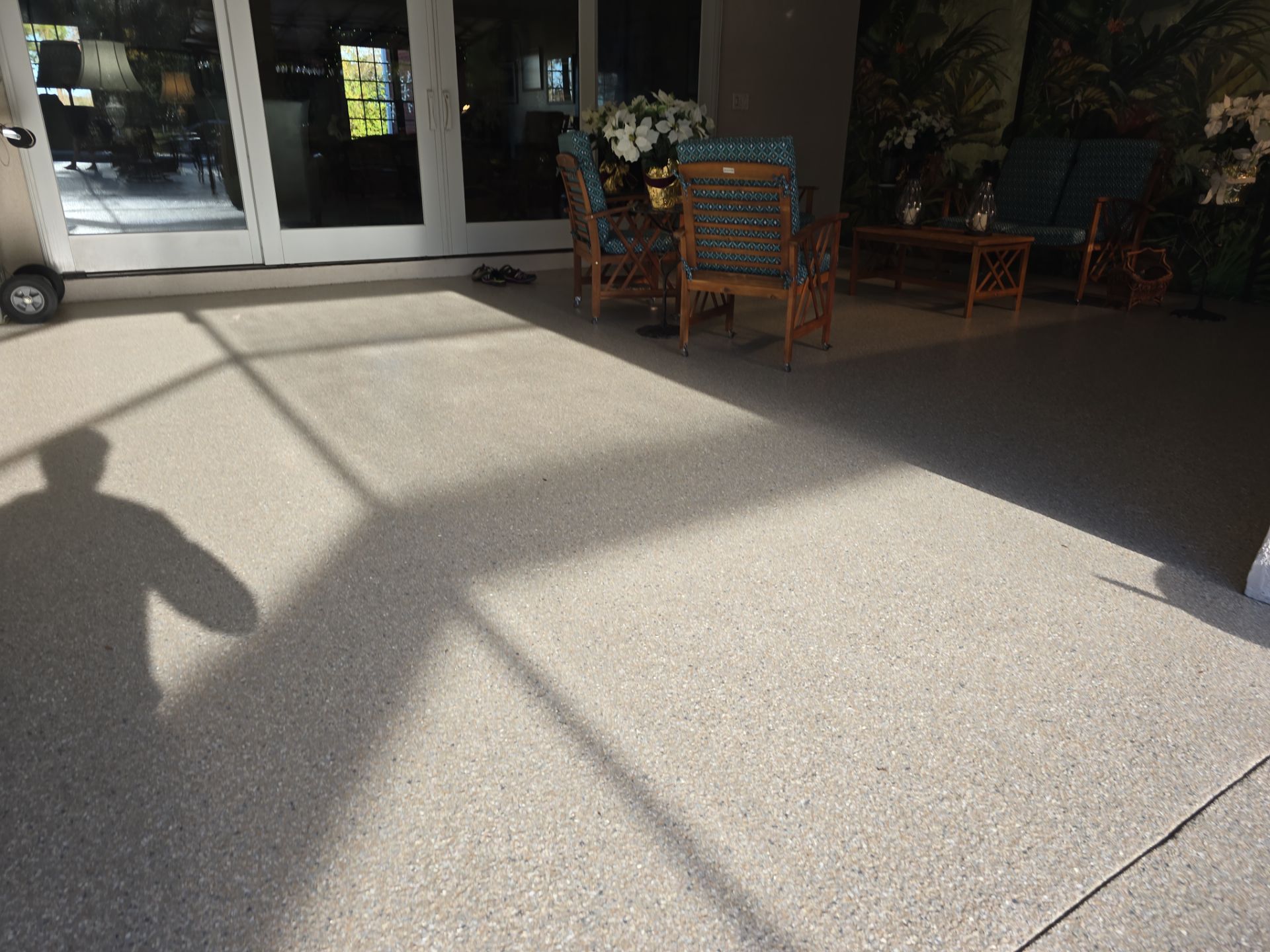 Make your backyard your very own PARADISE 🌴 by Deese Elite Concrete Coatings