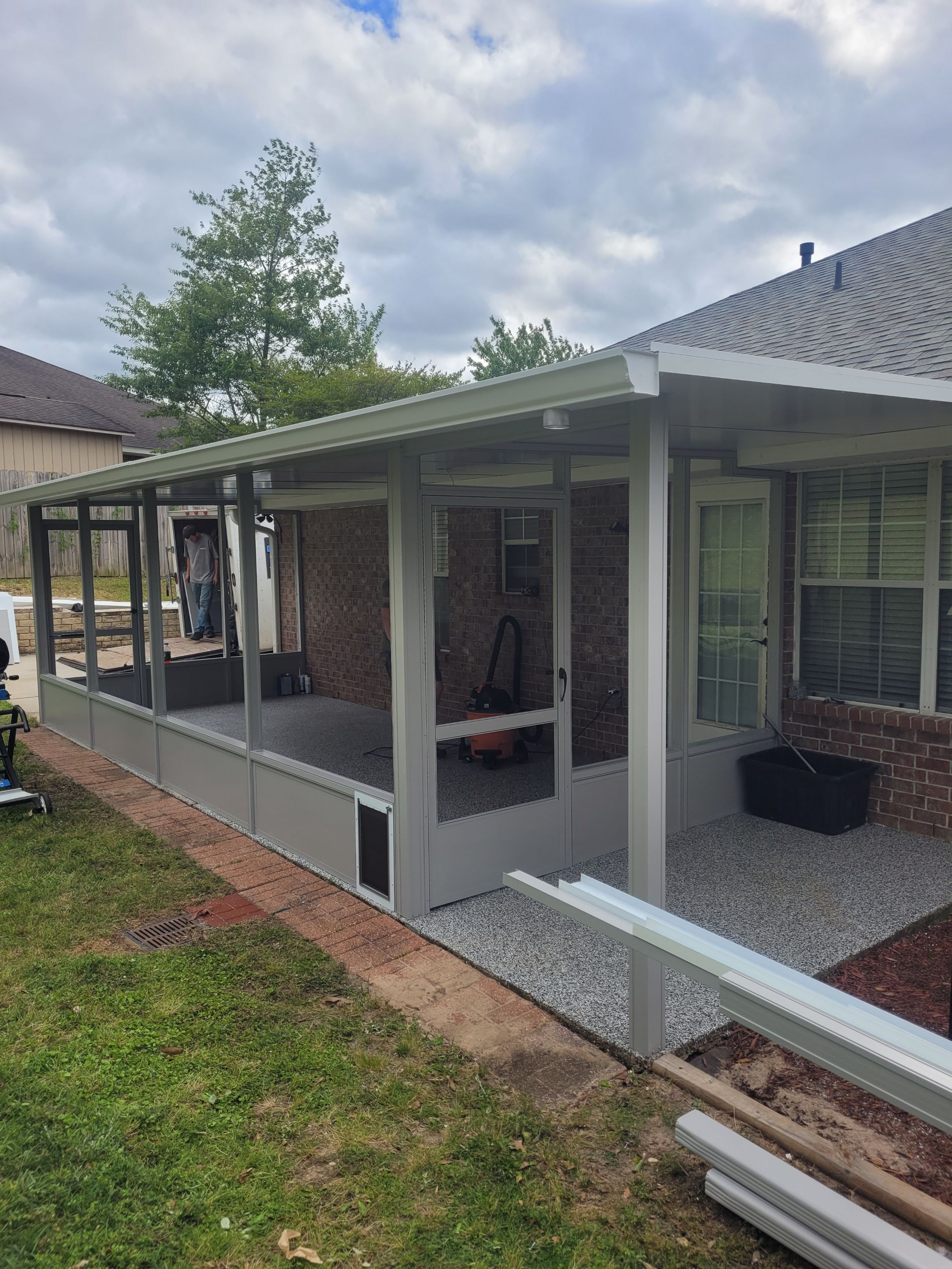 Screen Room + Patio Cover in Cantonment by Titan Sunrooms
