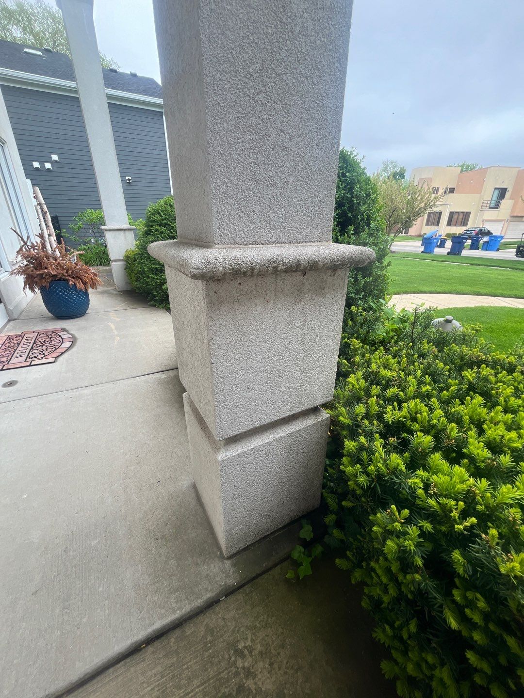 dryvit using Algaecide, soft wash soap by Northern Power Washing LLC.