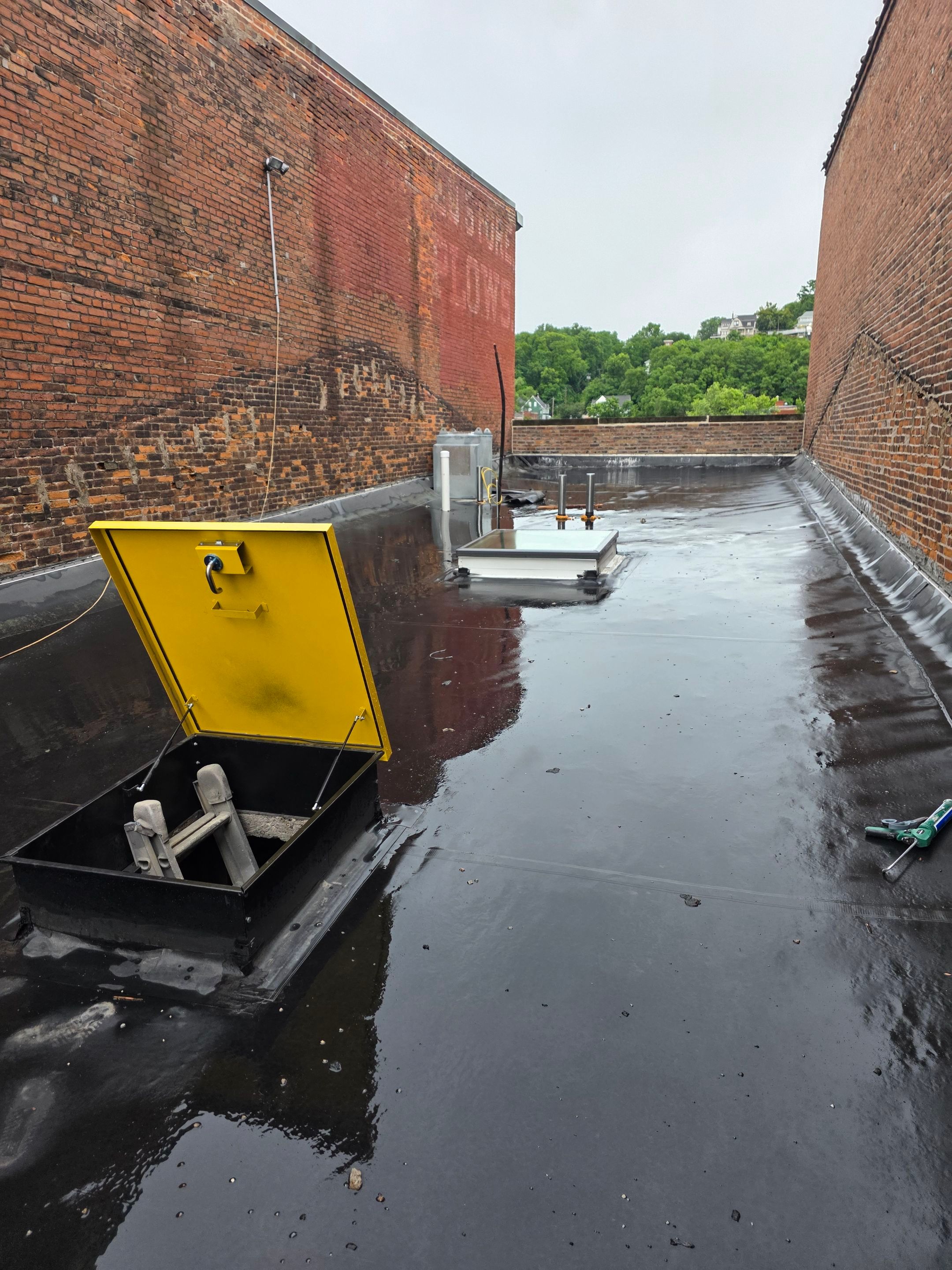 Commercial PVC Roof Installation- Downtown Dubuque, IA by Grell Roofing, LLC