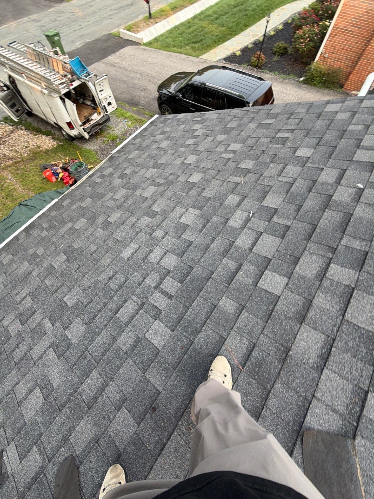 Asphalt Shingle Roof Replacement and Gutter Installation in Richmond by Cade Construction