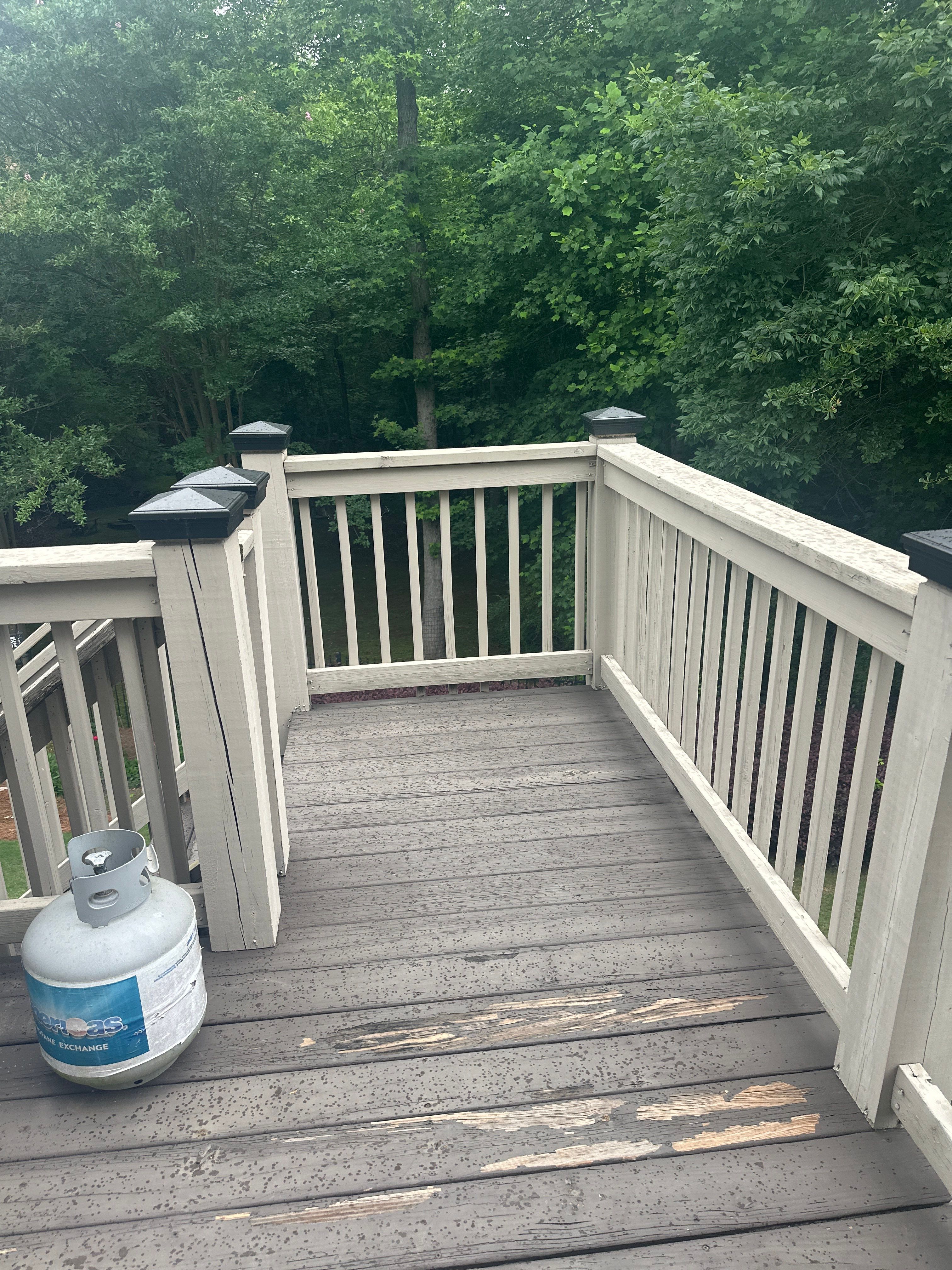 Woodstock, GA Deck Resurface using Trex Enhance Natural Series in the Rocky Harbor Color by Nelson Exteriors 