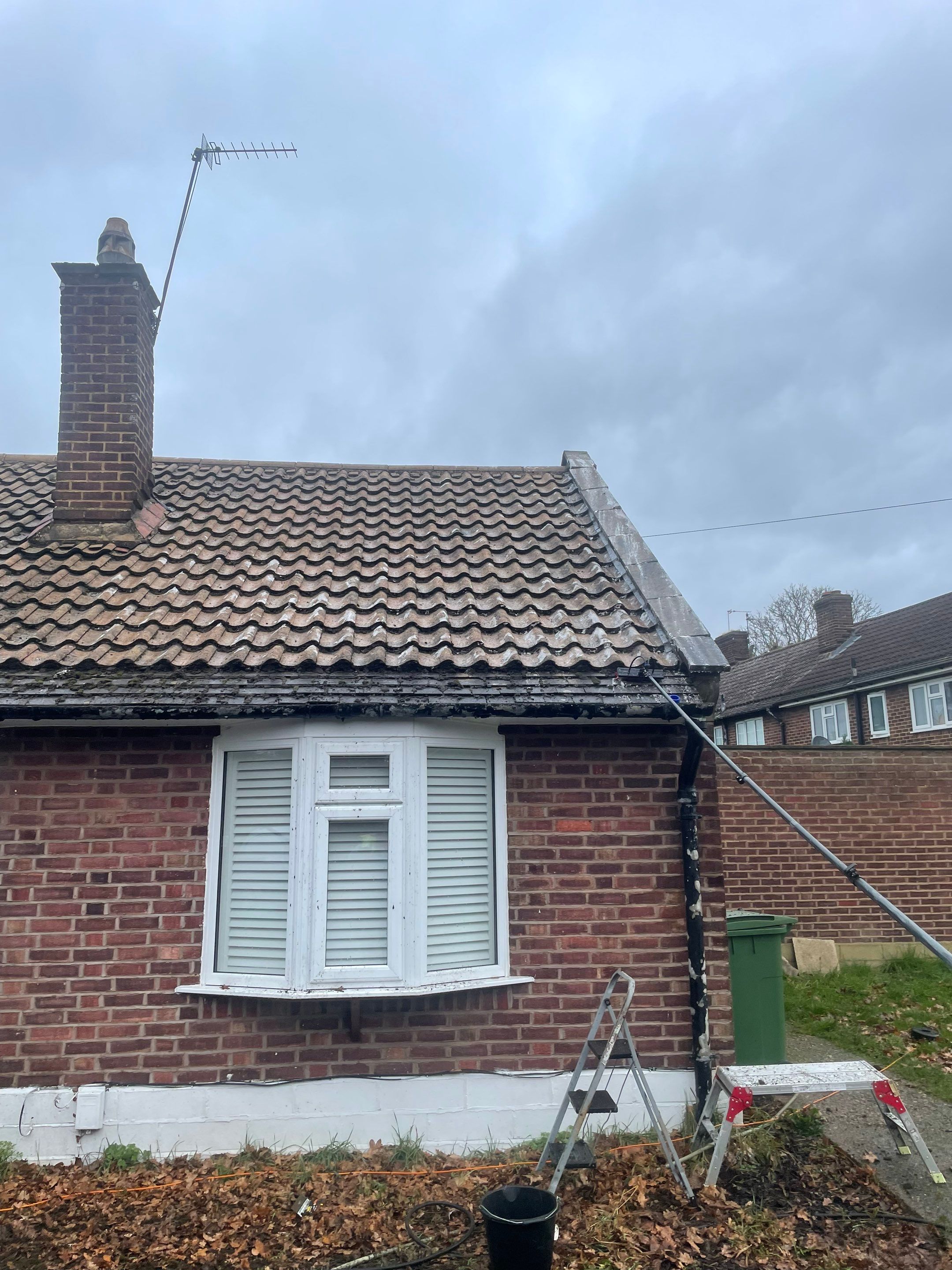 Roof Clean using Mosmatic FSC and Biocide by Ges Exterior Cleaning ltd