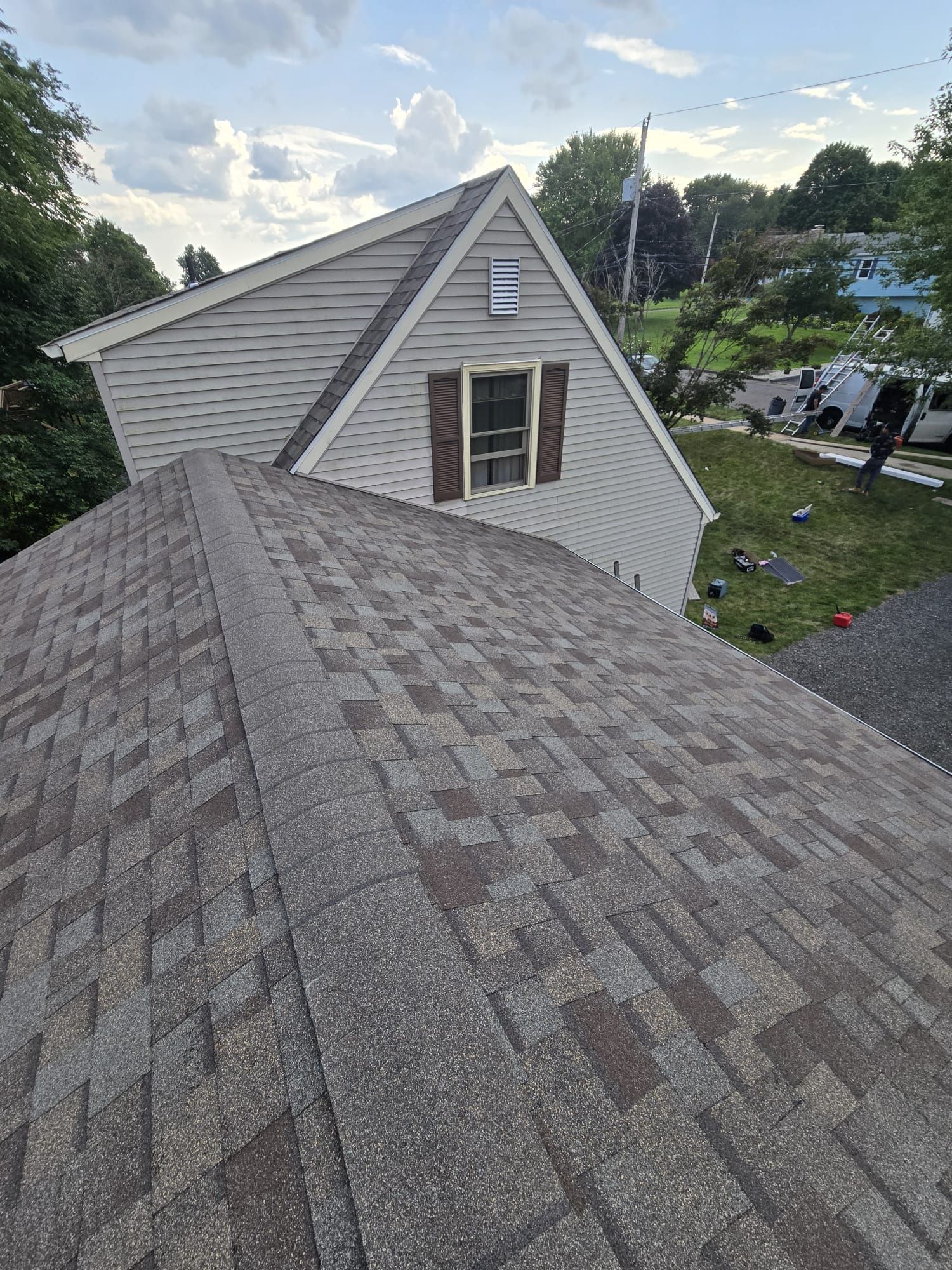 Residential Roofing Installation using Owens Corning TruDefinition Duration AR - Driftwood by A Plus Exterior