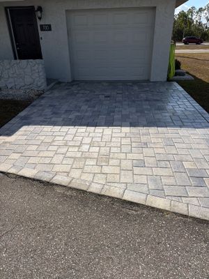 Paver Driveway Cleaning and Sealing in Sun City Center