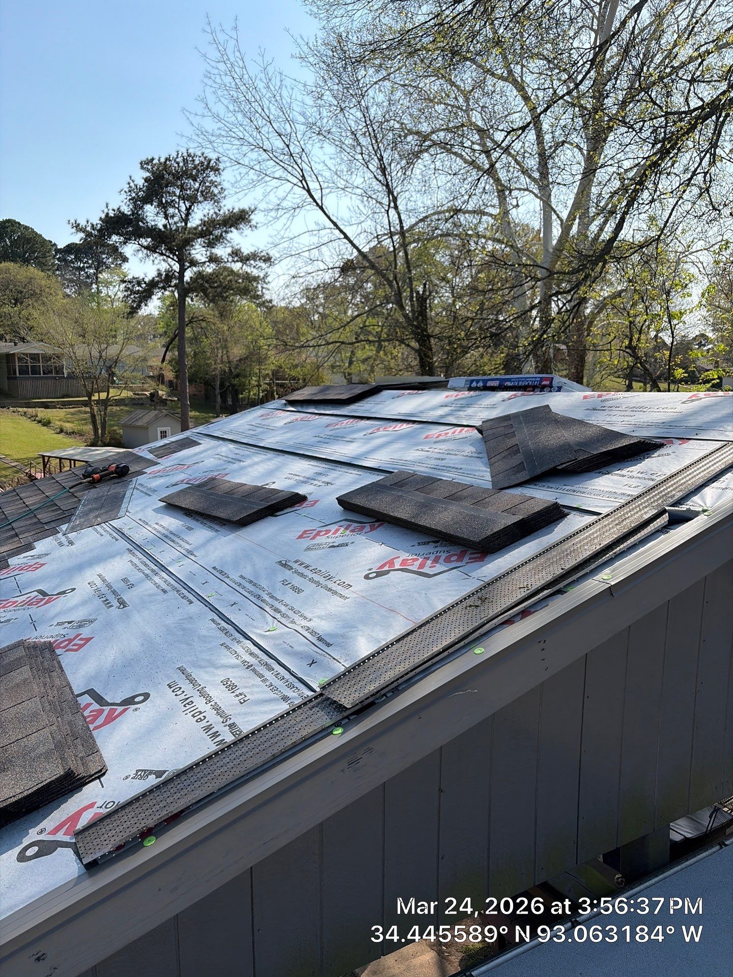 Complete Residential Roof Replacement and GAF Shingle Installation in Hot Springs by Temple Roofing and Exteriors