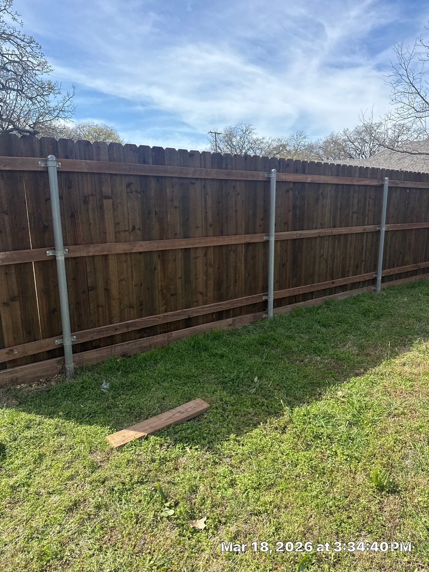 Project in Burleson, TX by Moseley Fence