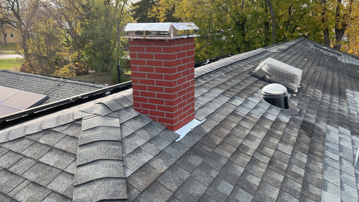 Metal chimney housing replacement by Pro Home Services Inc
