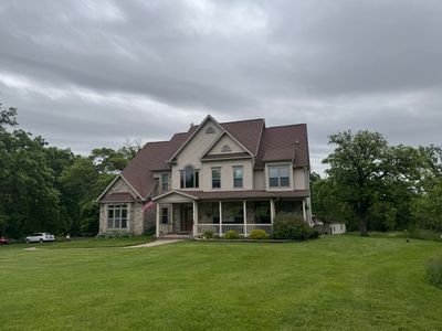 Completed gutter protection installation in Pearl City, IL 61062