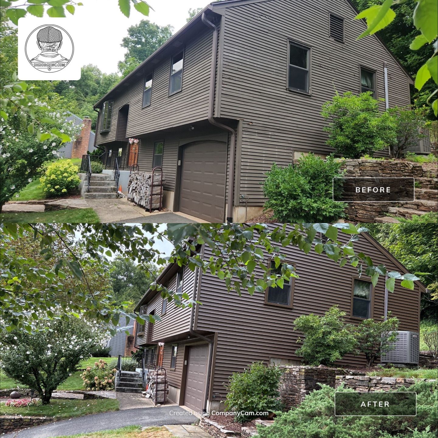 Siding Renewal Using Cert. Monogram D/4 x 25' Clapboard, Espresso by DiGiorgi Roofing and Siding Inc