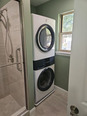 Expanding Powder room to full bath with laundry 