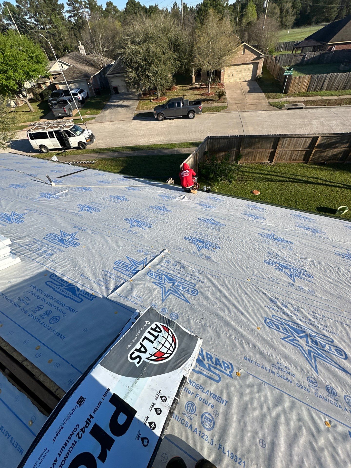 Project in Houston by Motion Roofing