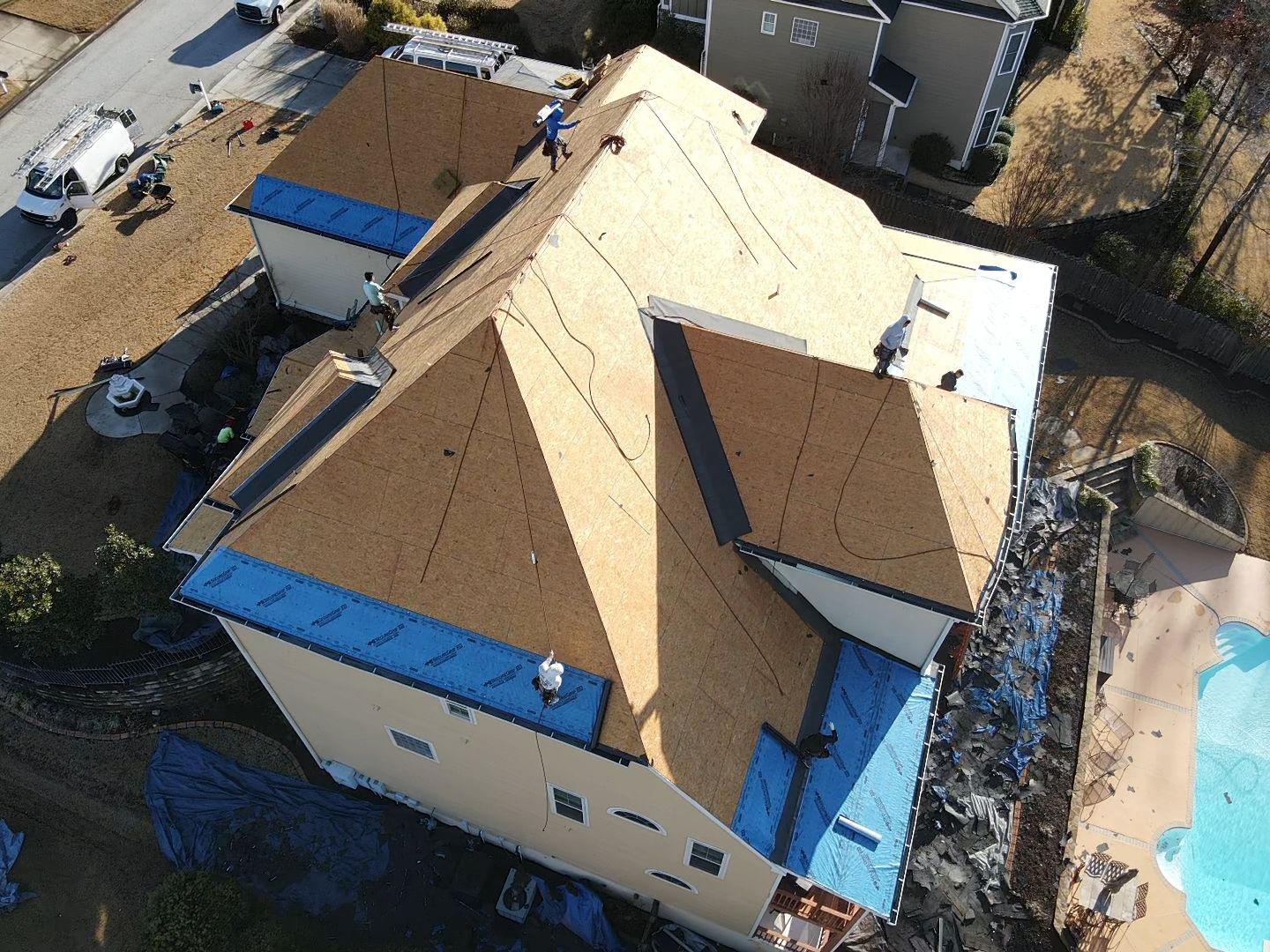 Residential Roofing Installation using Owens Corning by Inspector Roofing and Restoration