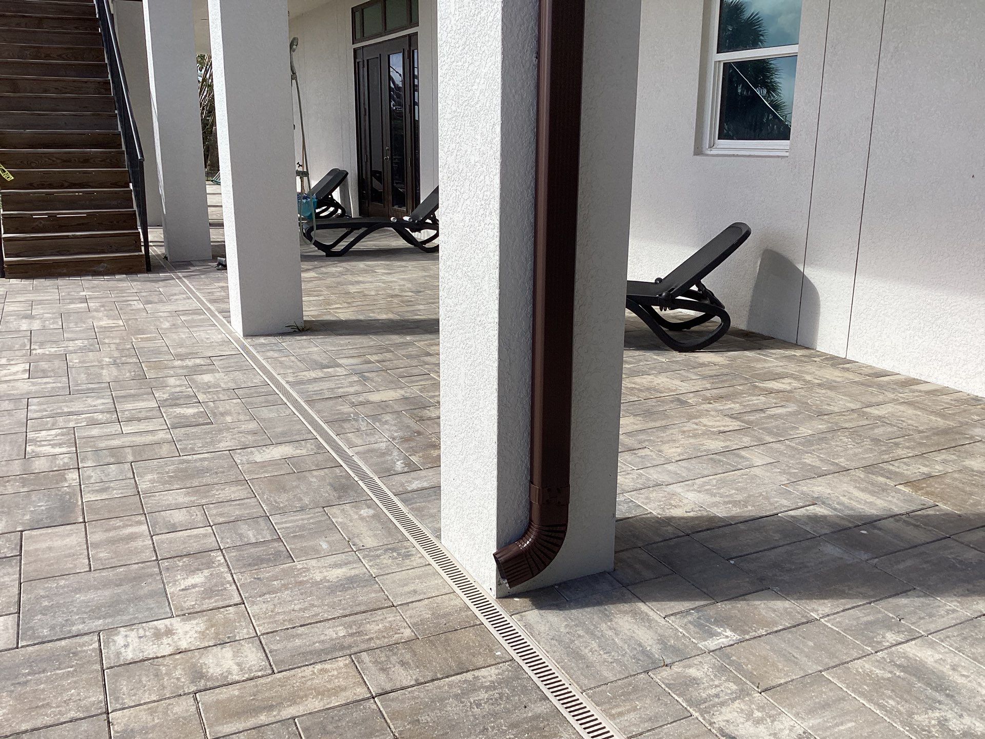 Brown Gutter Installation in Sanibel FL by Gutter Professors