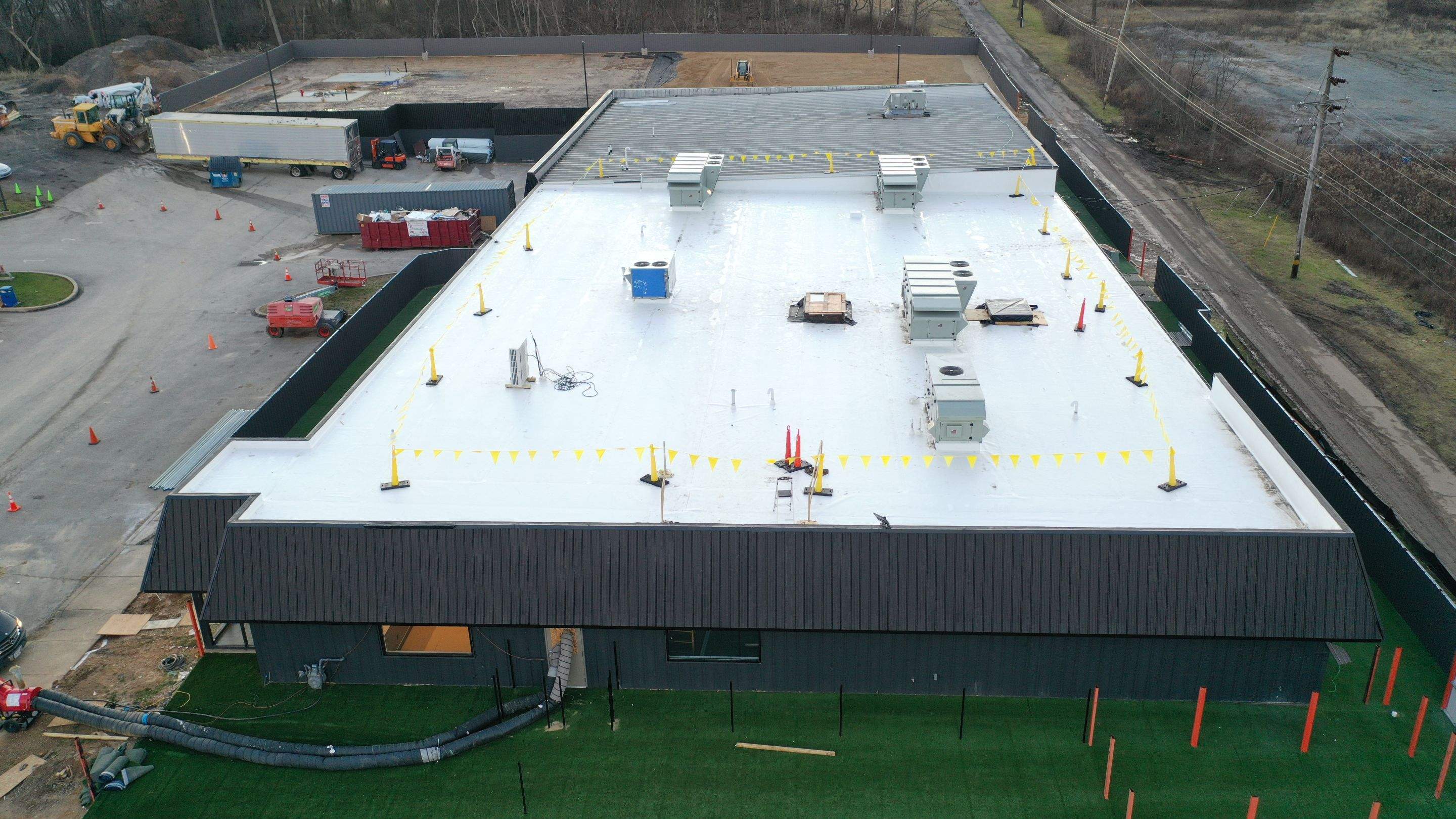 Commercial Roofing Installation using GAF TPO by All Site Roofing