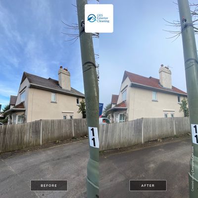 Roof Cleaning and Biocide Treatment using Honda 15lpm Low Pressure Washing Machine