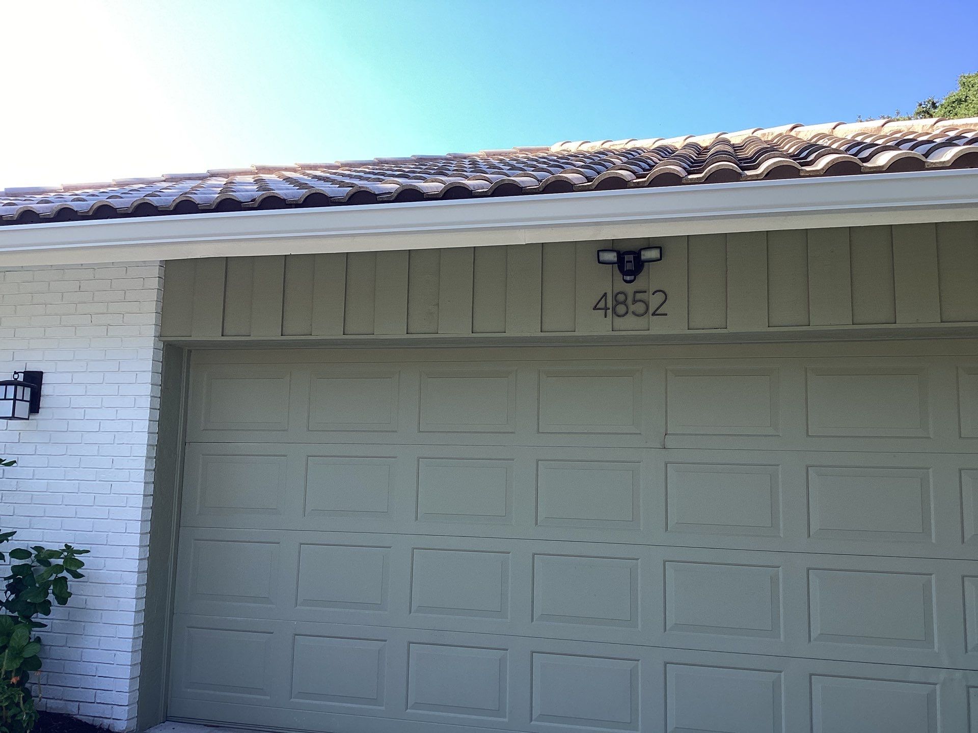 White Gutter Installation in Sarasota FL by Gutter Professors