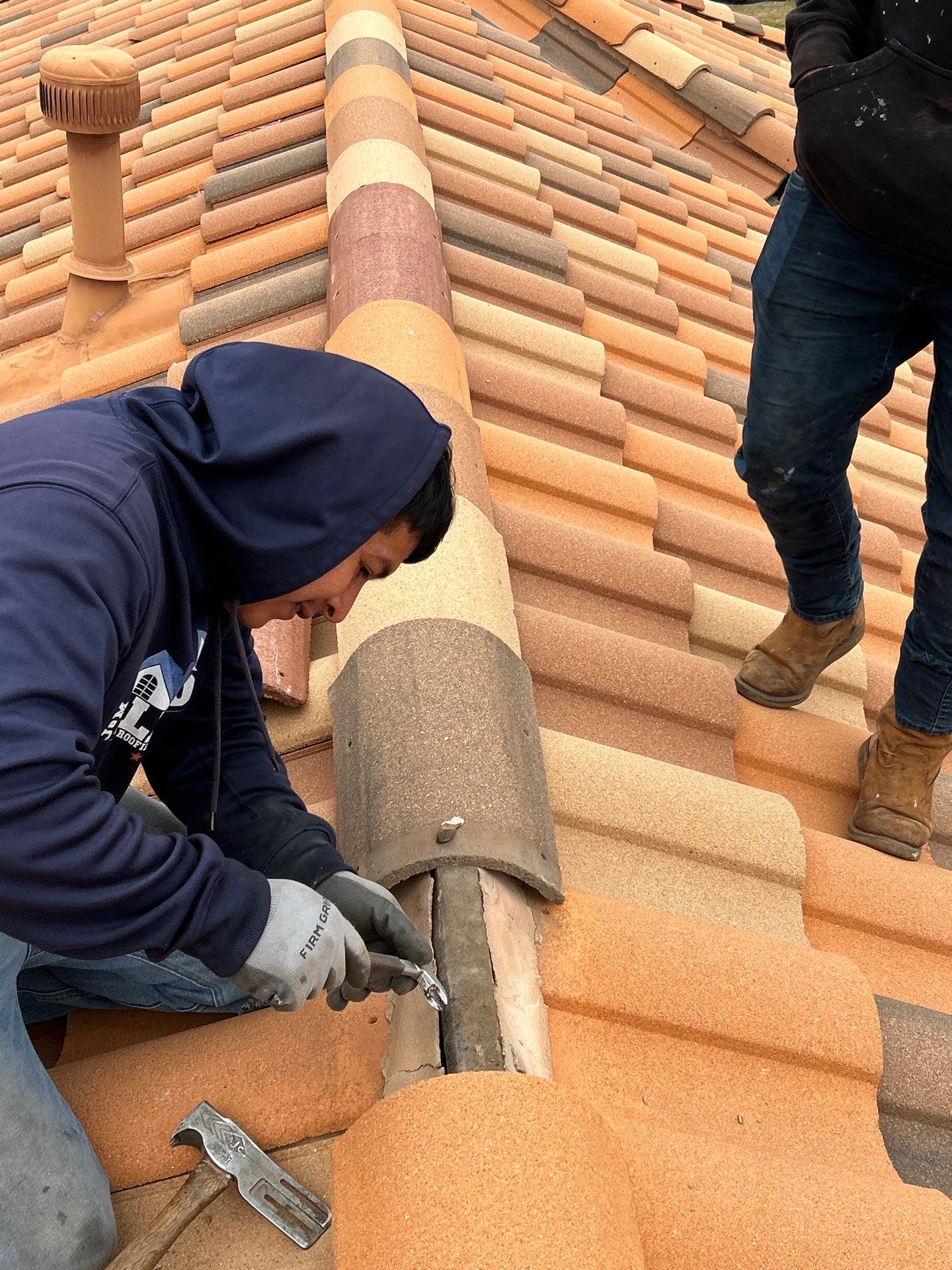 Residential Roofing Repair using tile by Roof Repair Services LLC