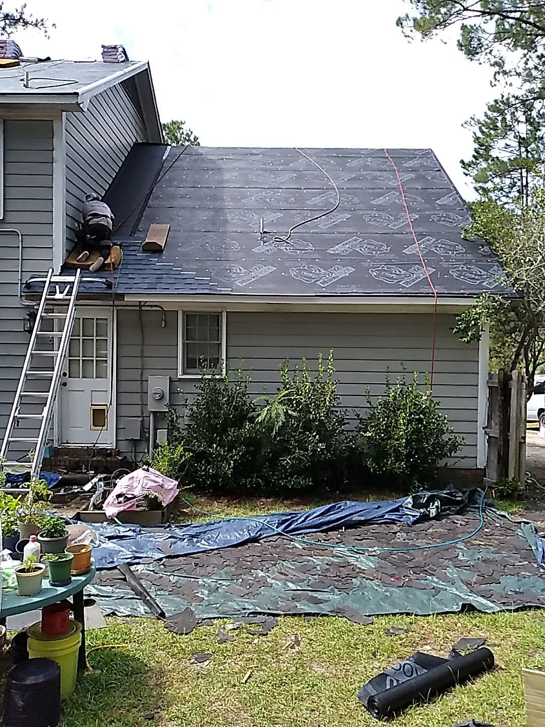 Residential Roofing and Porch Rebuild using Owens Corning Duration Shingles by Indigo State Roofing