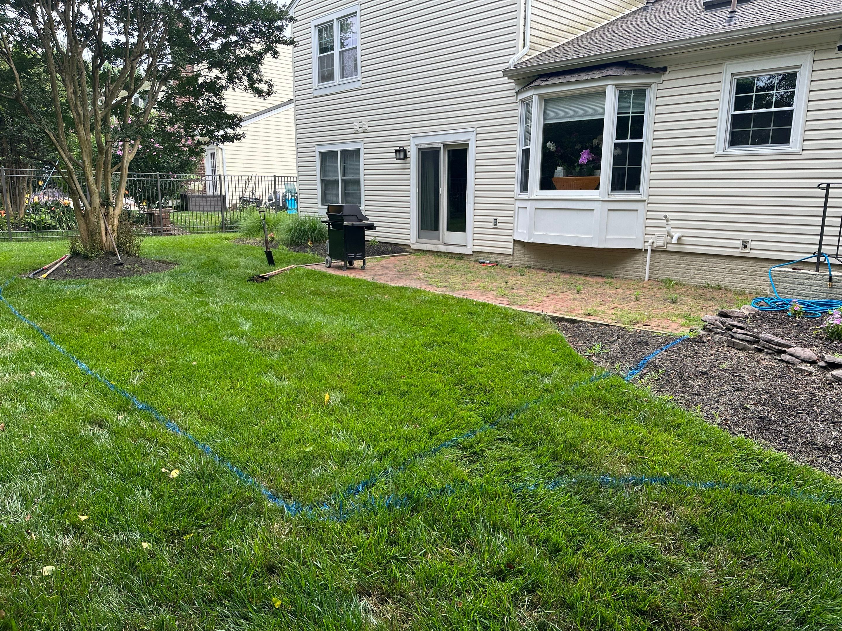 Backyard Transformation using Techo-Bloc Pavers by The Smet Companies, LLC