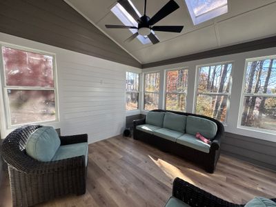 Custom Multi-Level Composite Deck and Sunroom Addition in Suwanee