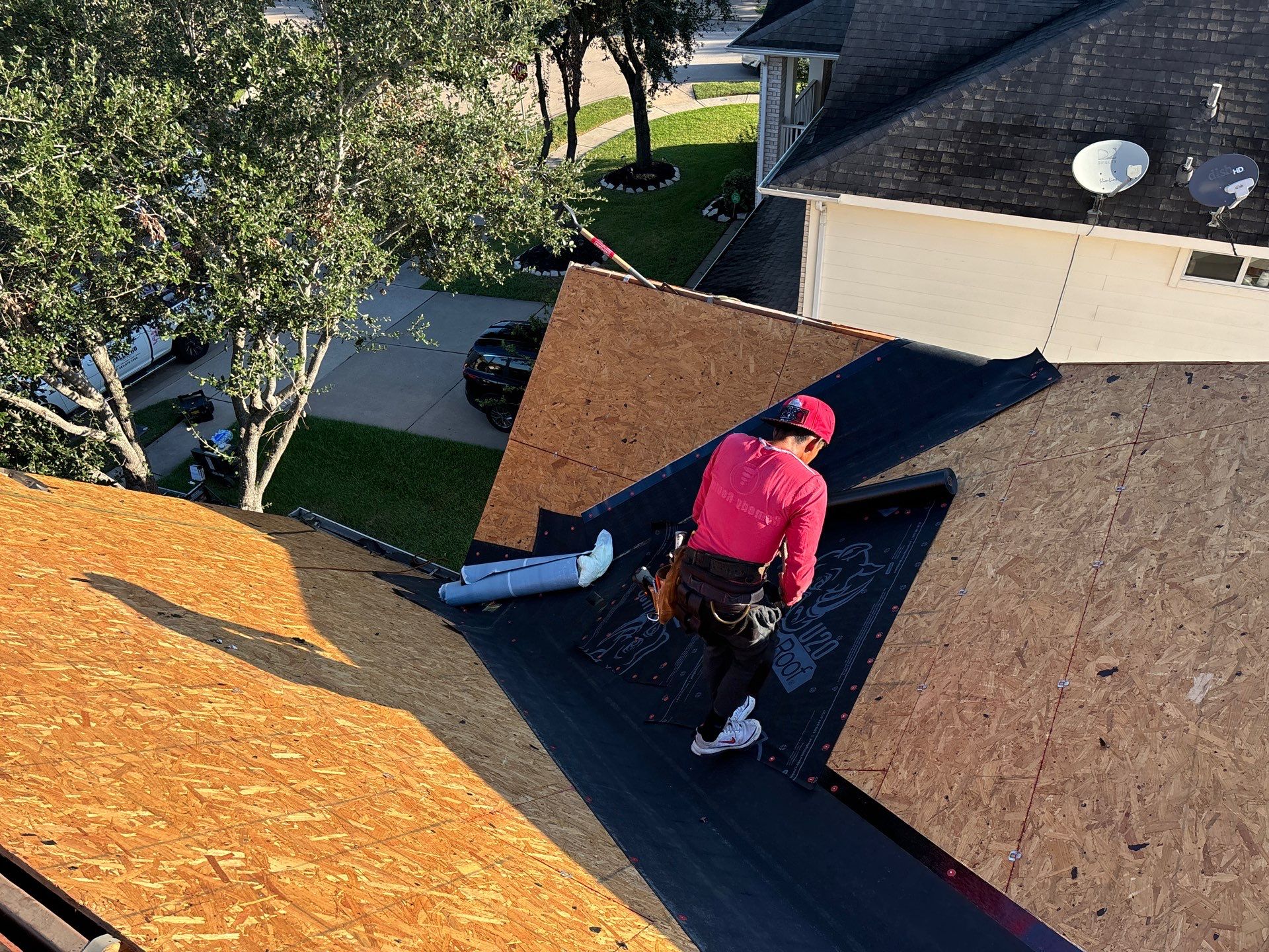 Residential Roofing Installation using Owen's Corning Duration (Lifetime) Shingles by Roof Repair Company