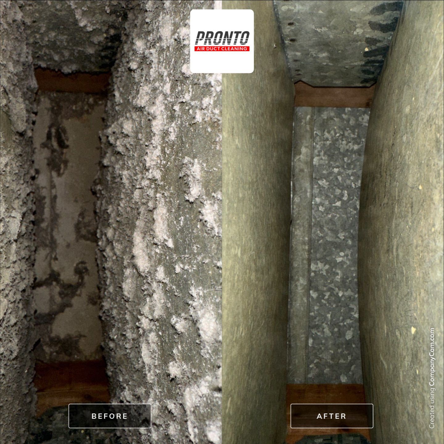Air duct cleaning using Hypervac by Pronto Air Duct Cleaning