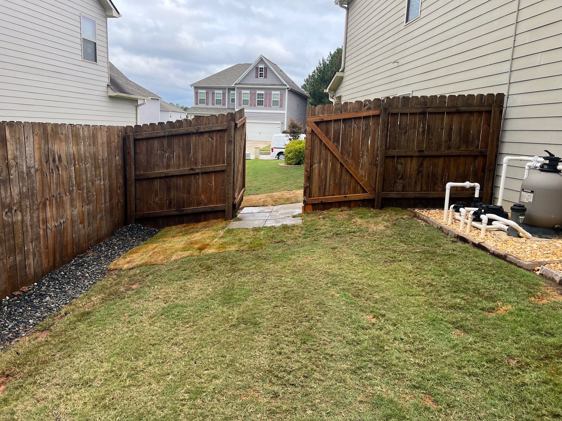 Fence Restoration using Chocolate by SSE by Titans of Timber Fence & Stain