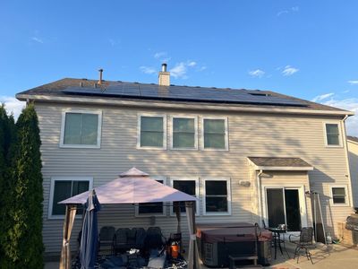 Completed gutter protection installation in Plano, IL 60545