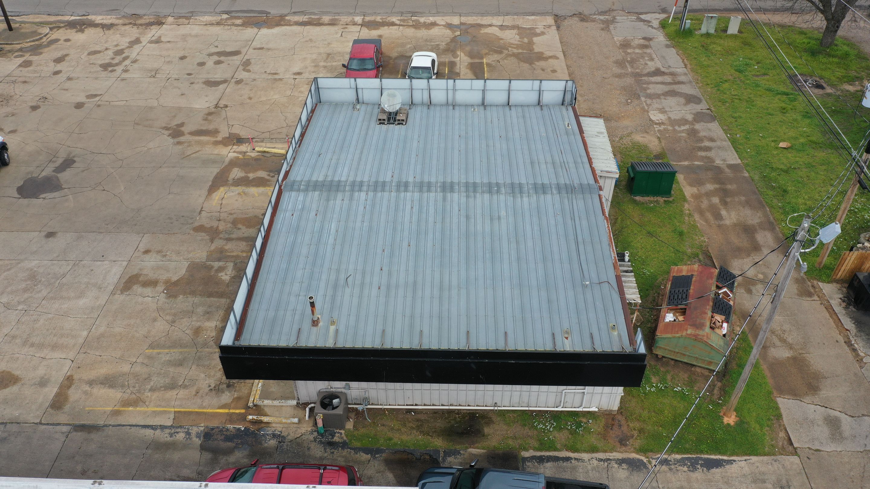 Commercial Metal Restoration System using Aldocoat Coatings by Hostetler Roofing