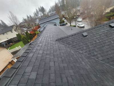 Residential Roofing Installation using Owens Corning Duration Shingles in Onyx Black