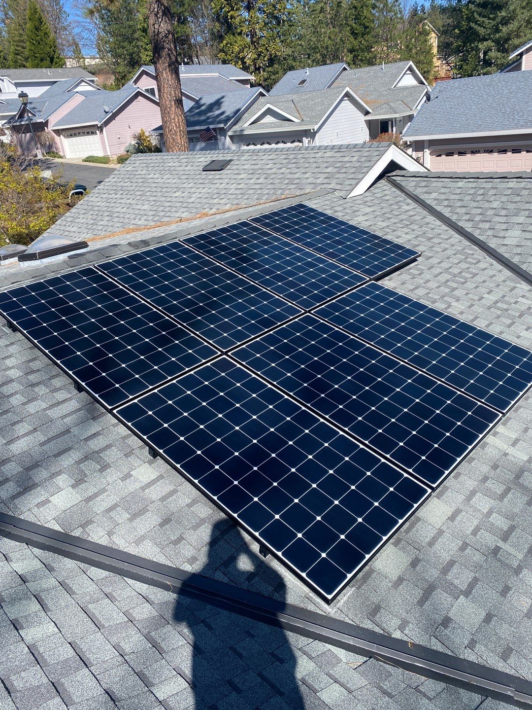 Attic Insulation, Roofing, and Solar for this in-town home by Byers Enterprises 
