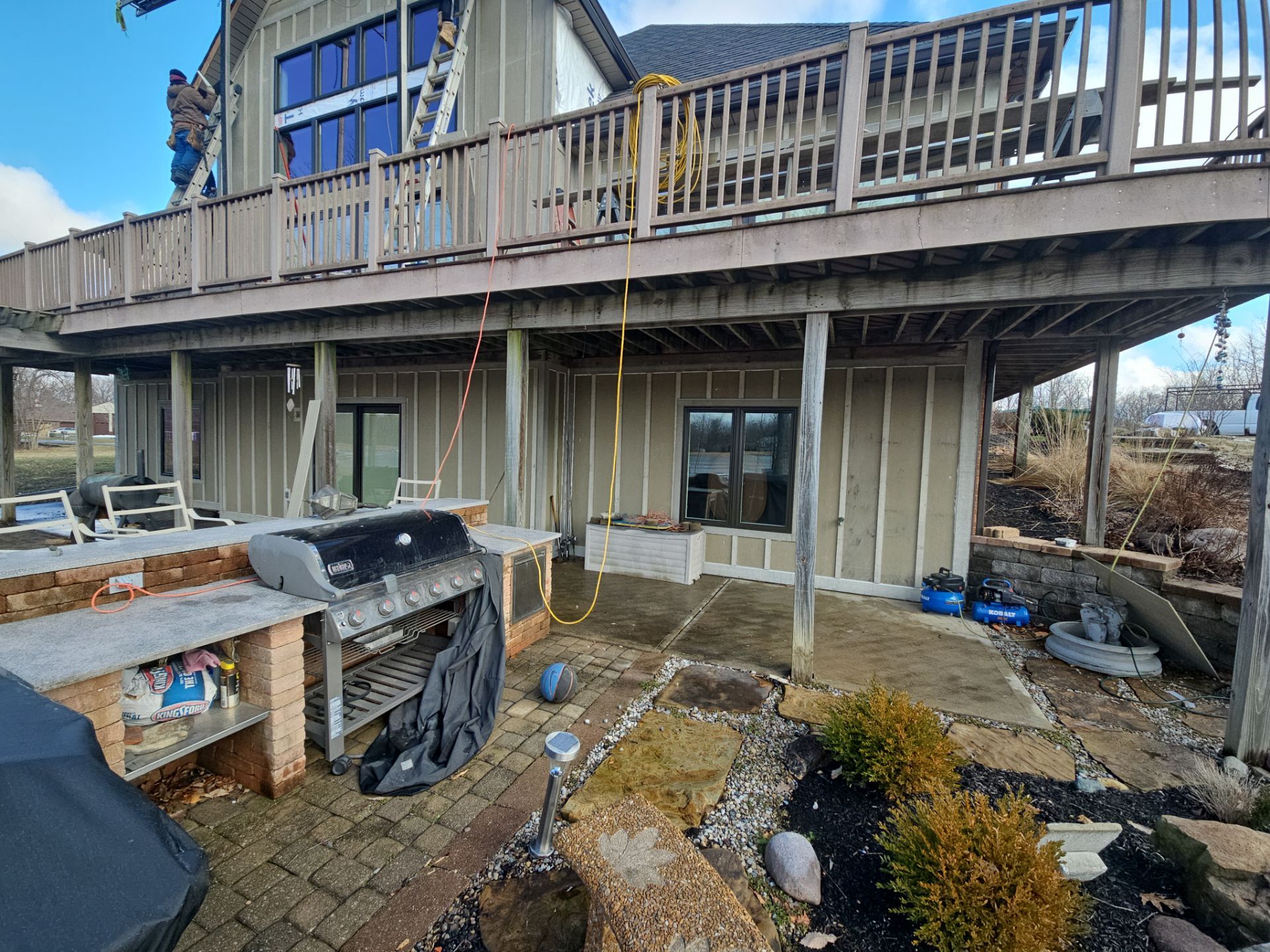 Siding Installation using James Hardie Board & Batten and James Hardie Shakes by Koontz Construction