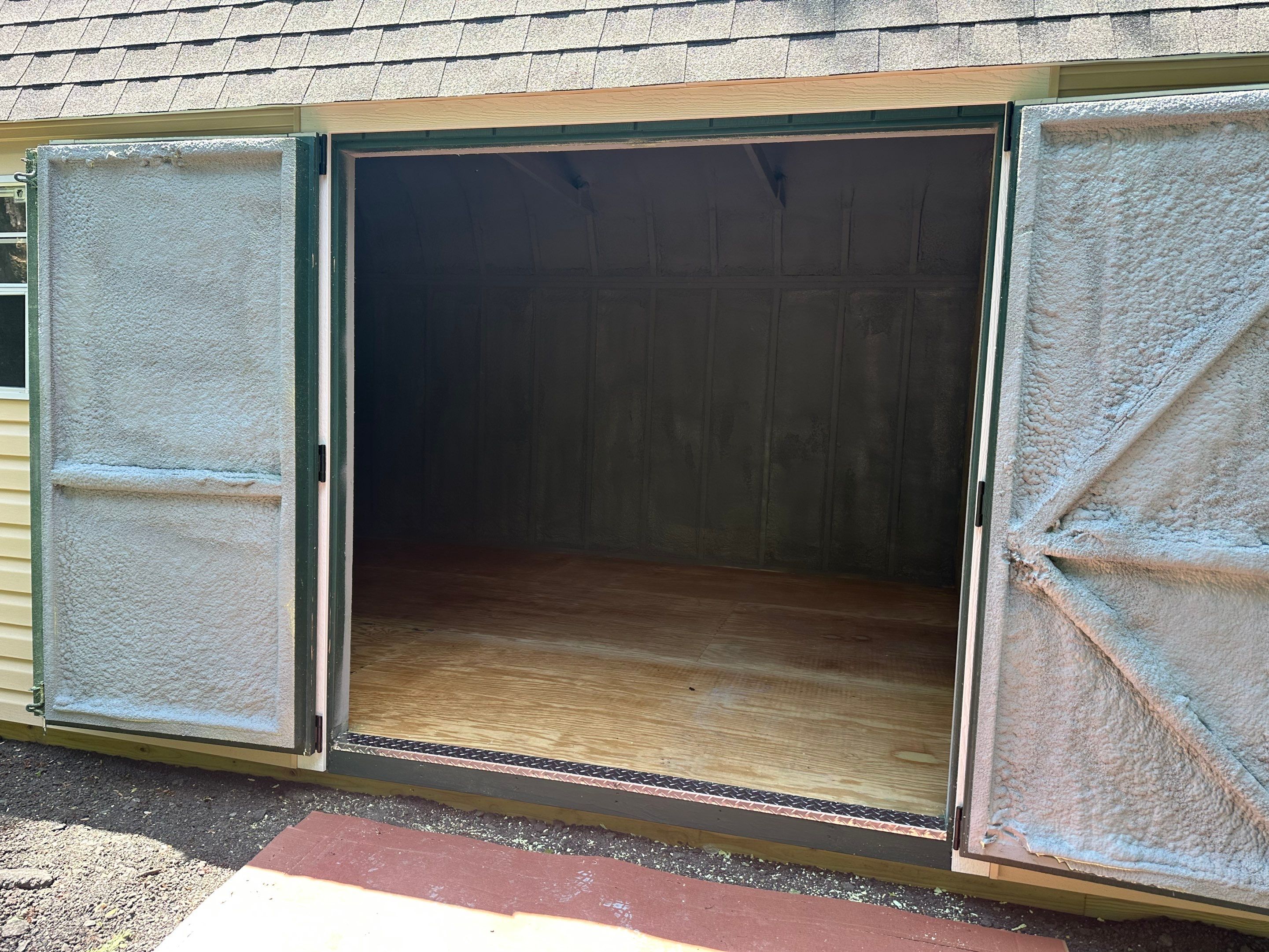 Shed Insulation using Closed Cell Spray Foam by NYS Foam & Energy