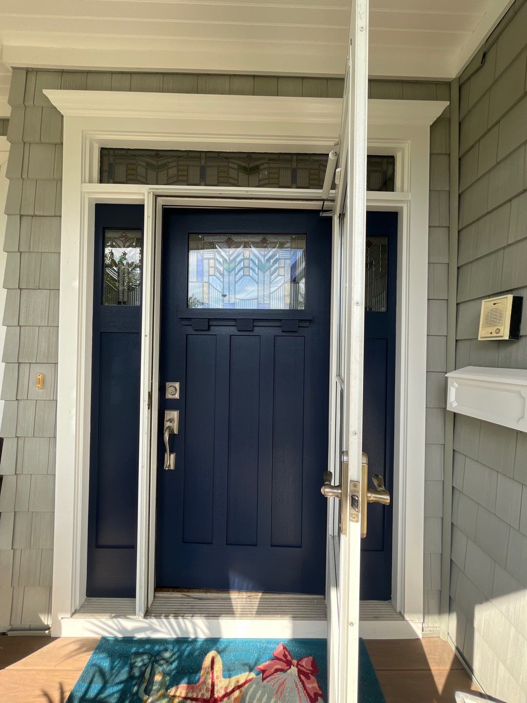 Craftsman Entry Door Restoration and Painting in Ocean City by FreshCoat Works LLC