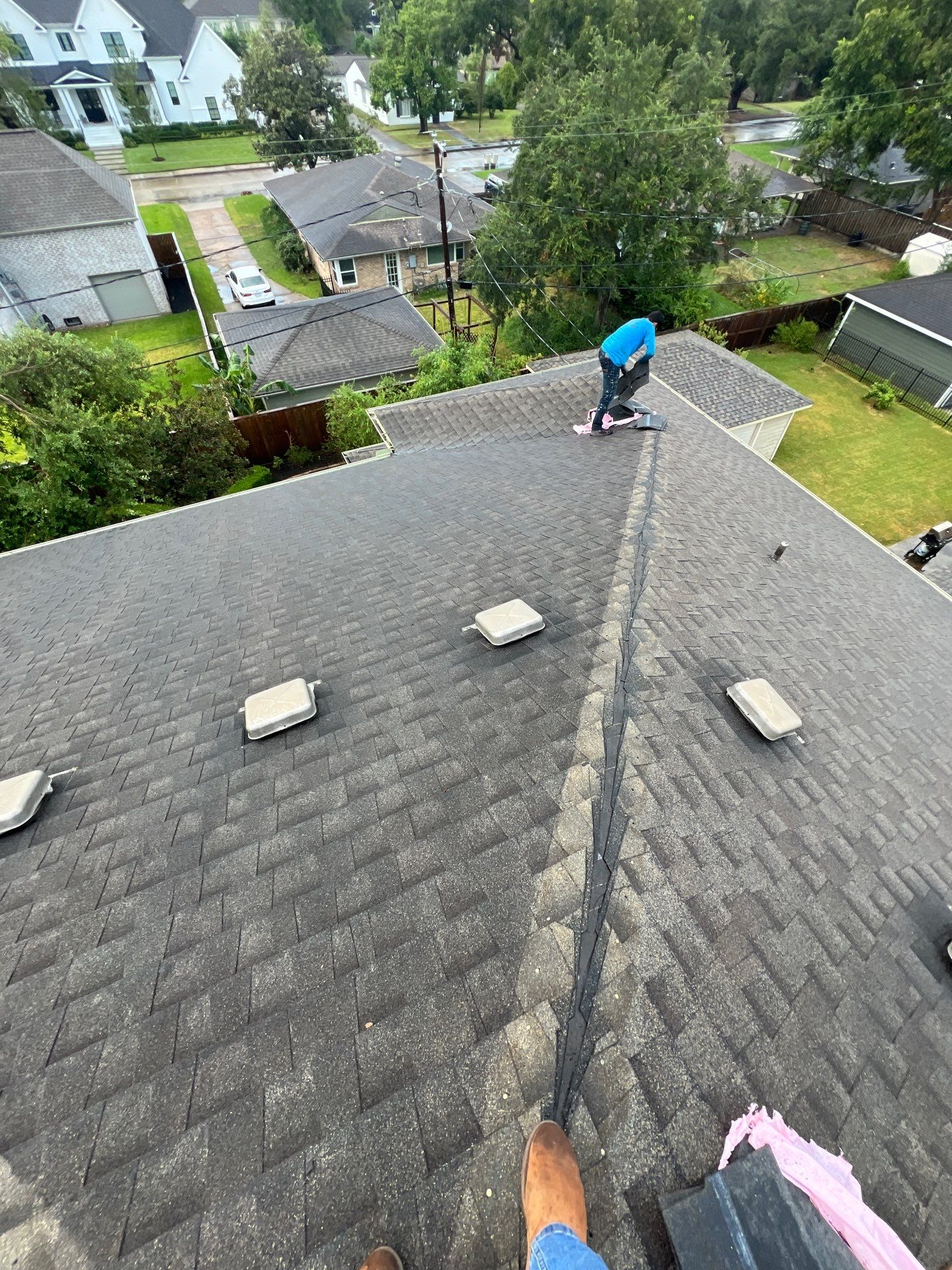 Hail Damage using Owen's Corning Duration (Lifetime) Shingles by Roof Repair Company