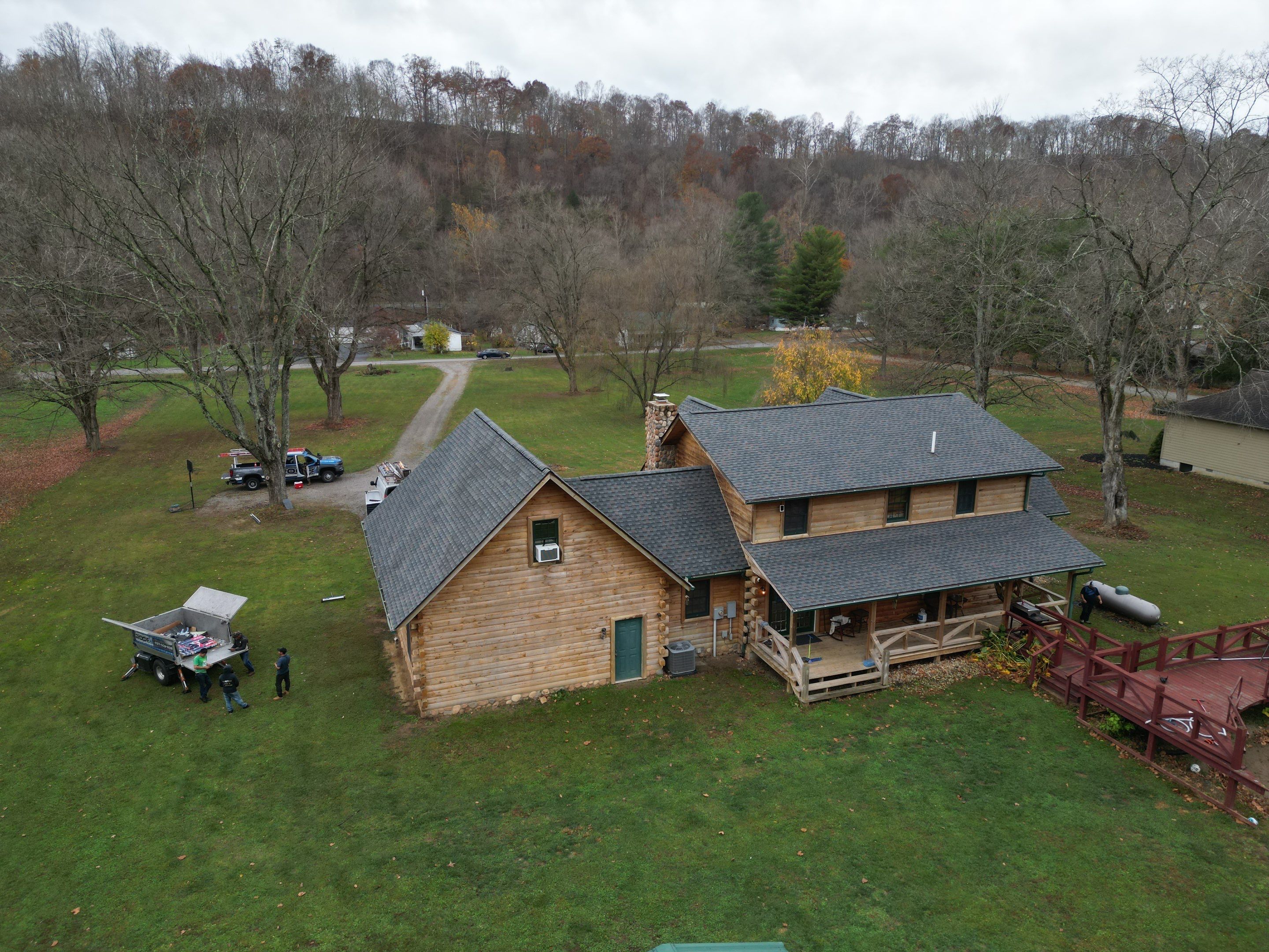 Residential Roofing Installation using Timberline HDZ Shingles - Williamsburg Slate by RoofX 