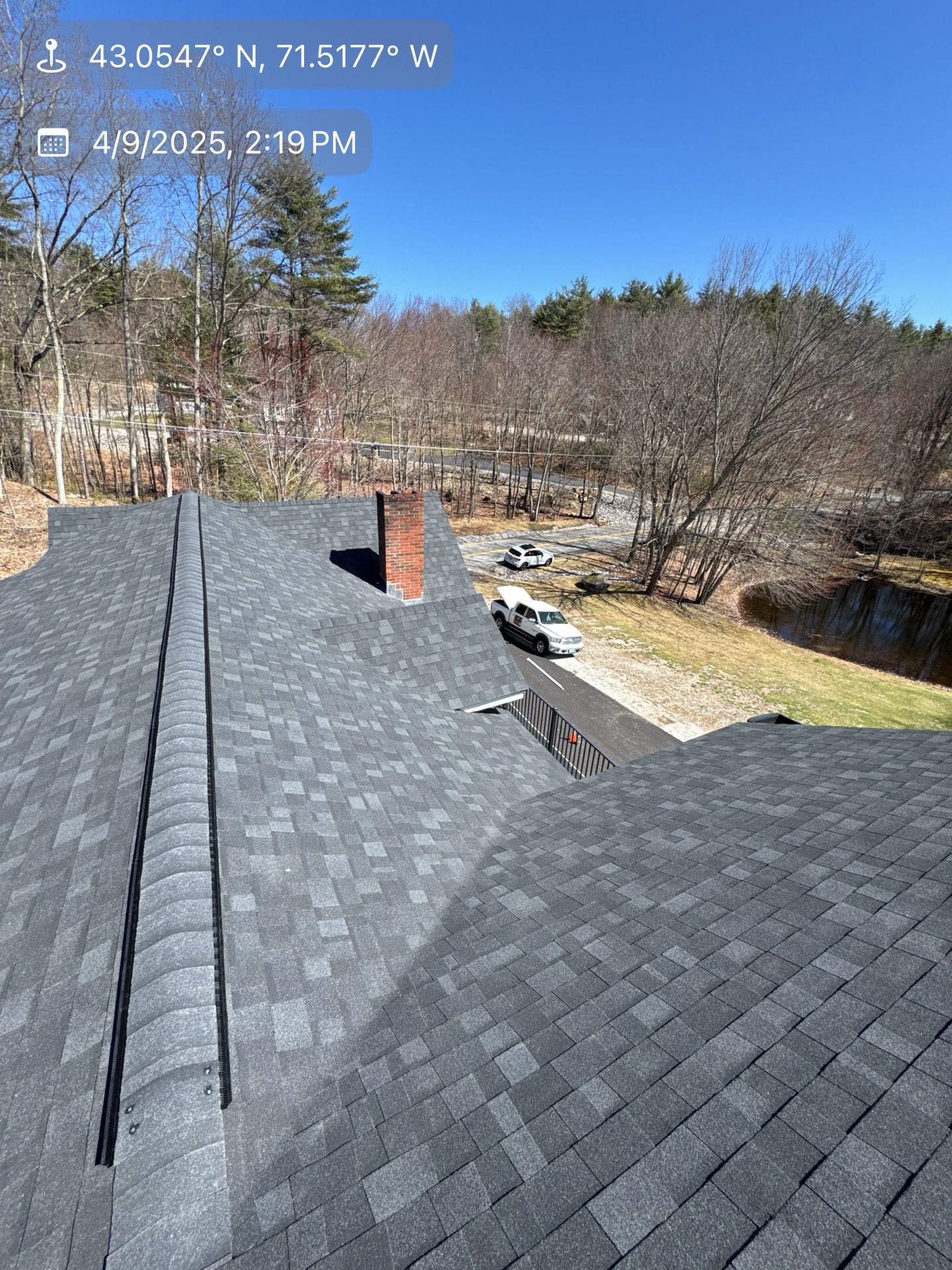 Roof Replacement in Goffstown, NH | Onyx Black Shingles & EPDM Rubber Roof Integration by Compass exteriors