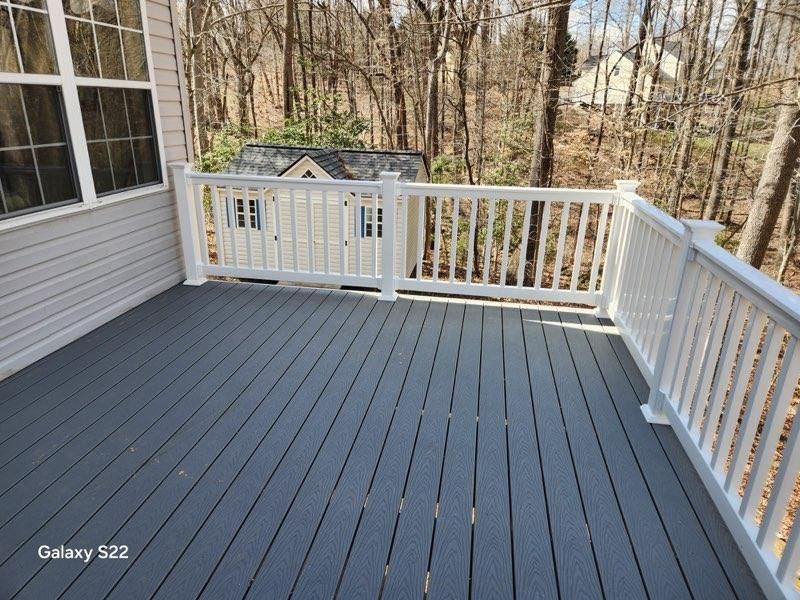 Deck Installation using Composite Deck by Window Depot of Annapolis